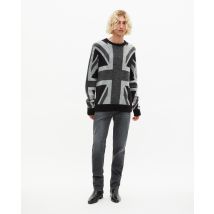 Black English Flag Sweater for Man - The Kooples