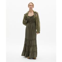Robe Longue Avec Nœuds Kaki pour Femme - Taille 1 - The Kooples