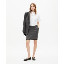Jupe Courte À Rayures Grise pour Femme - Taille 40 - The Kooples