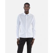 Chemise Formelle Slim En Popeline Blanche pour Homme - Taille M - The Kooples