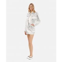 Veste Courte Argentée pour Femme - Taille 1 - The Kooples