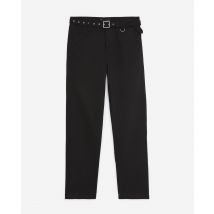 Pantalon Droit Noir À Ceinture Intégrée pour Homme - Taille 44 - The Kooples