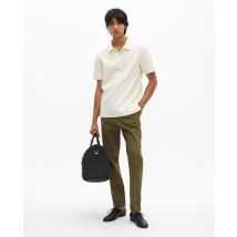 Polo En Nid D'Abeille Avec Blason Écru pour Homme - Taille M - The Kooples