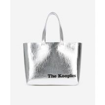 Sac Cabas Effet Cuir Argenté pour Femme - The Kooples