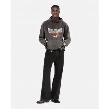 Sweatshirt À Capuche Et Sérigraphie Noir pour Homme - Taille L - The Kooples