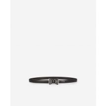 Slim Black Leather Belt With Bow For Woman - The Kooples