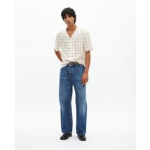 Chemise Manches Courtes À Carreaux Écrue pour Homme - Taille L - The Kooples
