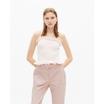 Top Bustier Smoké Rose pour Femme - Taille 0 - The Kooples