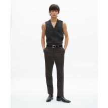 Black Micro Check Wool Blend Suit Pants For Man - The Kooples