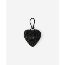 Bijou De Sac Cœur En Raphia Noir pour Femme - The Kooples
