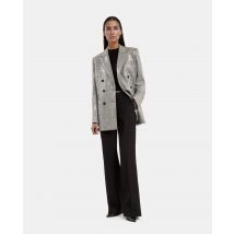 Veste À Sequins Prince De Galles Grise pour Femme - Taille 42 - The Kooples