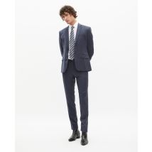 Blue Striped Wool Suit Jacket for Man - The Kooples