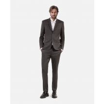 Anzugjacke Aus Grauer Prince Of Wales-wolle - The Kooples