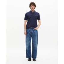 Navy Blue Pique Cotton Polo T-shirt for Man - The Kooples