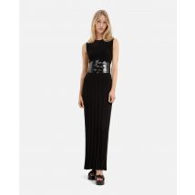Robe Longue En Maille Noire pour Femme - Taille 2 - The Kooples