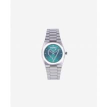 Montre Avec Coeur Argentée Cadran Vert pour Femme - The Kooples