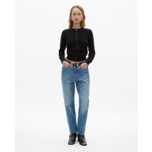 Cardigan En Coton Zippé Noir pour Femme - Taille 3 - The Kooples