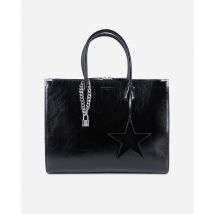 Ming Xl Black Leather Bag For Woman - The Kooples