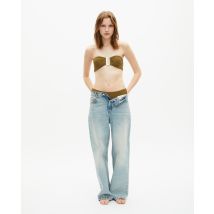 Haut De Maillot De Bain The Kooples X Luz Bandeau Kaki pour Femme - The Kooples