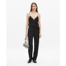 Pantalon Droit En Laine Noir pour Femme - Taille 40 - The Kooples