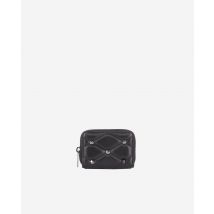 Black Quilted Leather Coin Purse For Woman - The Kooples