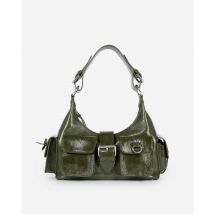 Amelia Bag In Green Leather For Woman - The Kooples