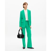 Veste Tailleur Verte En Crêpe pour Femme - Taille 40 - The Kooples
