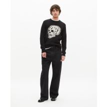 Pull Avec Sérigraphie Tête De Mort Noir pour Homme - Taille L - The Kooples