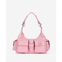 Sac Amelia En Cuir Rose pour Femme - The Kooples