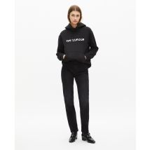Black What Is Hoodie With Rhinestones for Woman - The Kooples