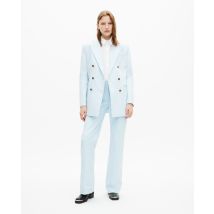 Veste De Tailleur En Coton Bleue pour Femme - Taille 34 - The Kooples