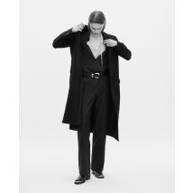 Pantalon Droit À Boutons Marine pour Femme - Taille 40 - The Kooples