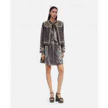 Robe Courte À Sequins Grise pour Femme - Taille 1 - The Kooples