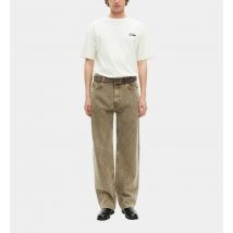 Oversized T-shirt With Ecru Screen Printing For Man - The Kooples