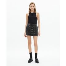 Jupe Courte En Denim Grise pour Femme - Taille 3 - The Kooples