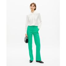 Pantalon Tailleur Vert En Crêpe pour Femme - Taille 40 - The Kooples