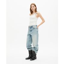 Débardeur Asymétrique Côtelé Écru pour Femme - Taille 2 - The Kooples