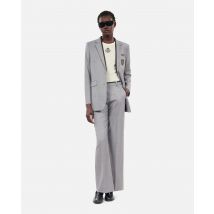 Taupe Wool Suit Jacket For Woman - The Kooples