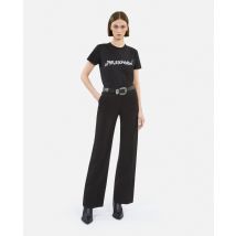 T-shirt Femme À Strass What Is Noir pour Femme - Taille 0 - The Kooples
