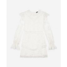 Robe Courte En Dentelle Écrue pour Femme - Taille 1 - The Kooples