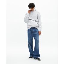 Sudadera Con Capucha Y Serigrafía Gris para Hombre - The Kooples