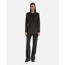 Veste Tailleur À Rayures Noire pour Femme - Taille 34 - The Kooples