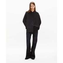 Chemise Ample En Soie Lavée Noire pour Femme - The Kooples