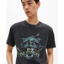 T-shirt Avec Sérigraphie Panthère Noir pour Homme - Taille M - The Kooples