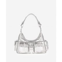 Sac Amelia En Cuir Argenté pour Femme - The Kooples