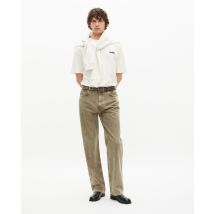 Straight-cut Olive Jeans For Man - The Kooples