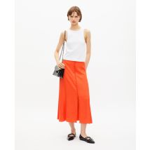 Jupe Longue En Jacquard Orange pour Femme - Taille 2 - The Kooples