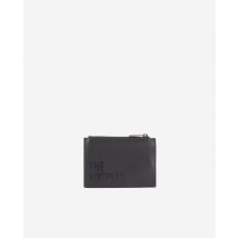 Porte-monnaie En Cuir Noir Avec Logo pour Homme - The Kooples