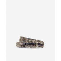 Black Leather Belt With Chains For Woman - The Kooples