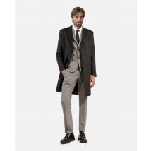 Manteau En Laine Noir pour Homme - Taille 50 - The Kooples